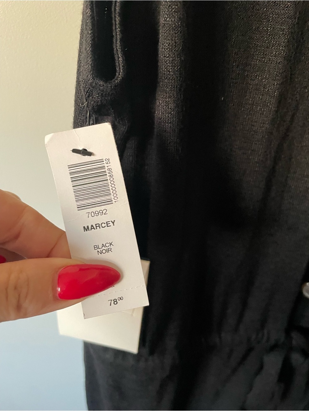 NWT Wilfred Marcy Front Button Jumpsuit Black RARE - Picture 7 of 7